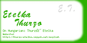 etelka thurzo business card